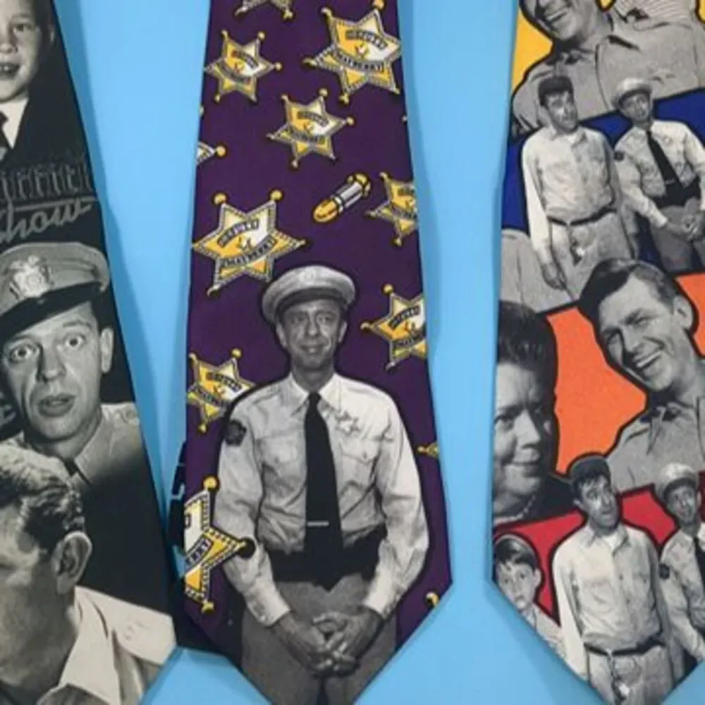 Andy Griffith Mayberry Ties - Set of 3 - TV LAND and Ralph Marlin NEW Novelty